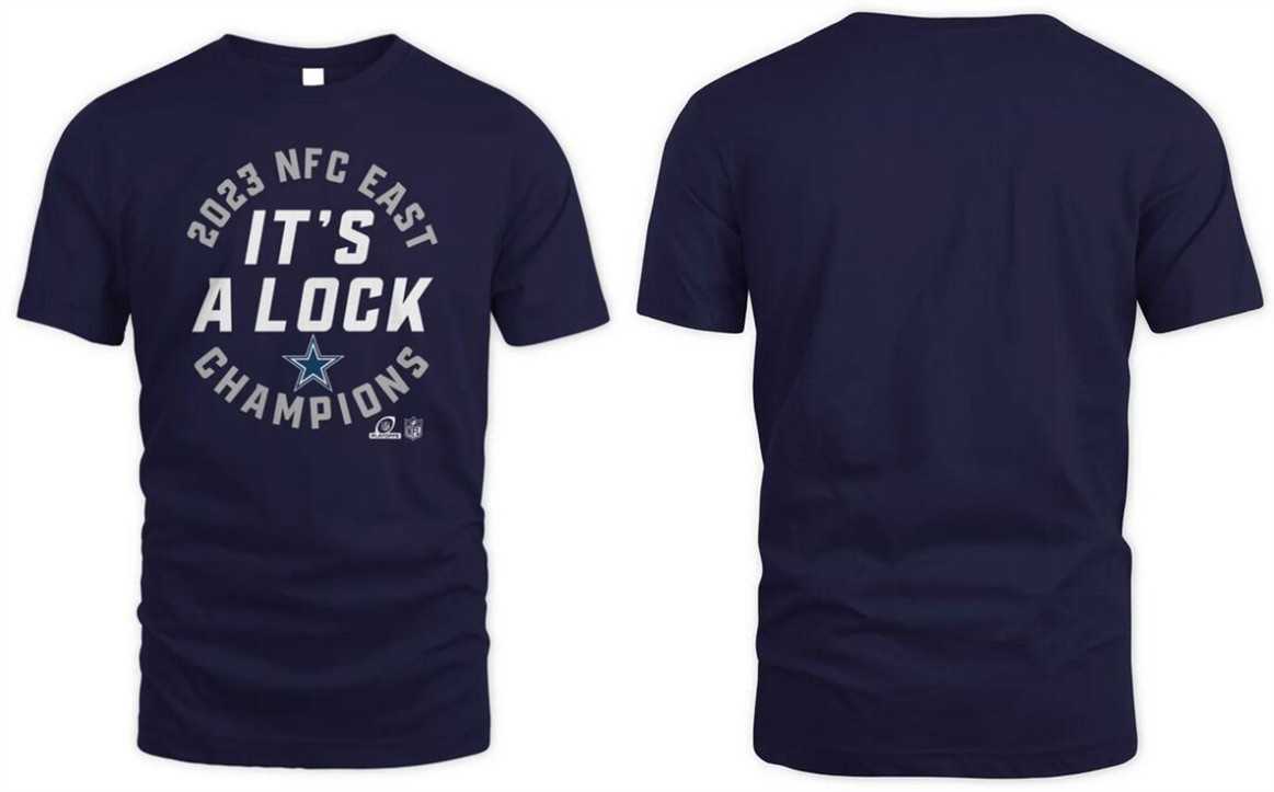 Men's Dallas Cowboys Navy 2023 NFC East Division Champions T-Shirt,We sell and wholesale Men's Dallas Cowboys Navy 2023 NFC East Division Champions T-Shirt on line form chian!